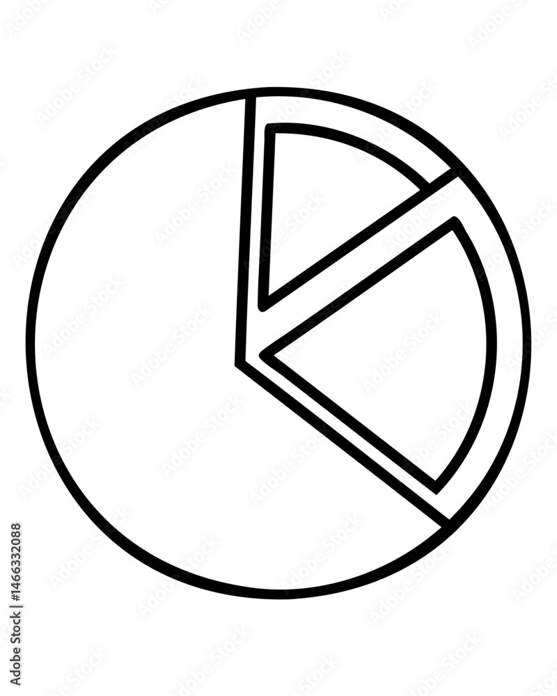 Poster pie chart diagram infographic template vector illustration for data analysis and presentation visual