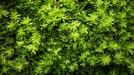 Close-up view of vibrant green plants