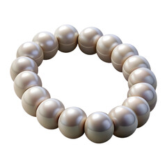 Obraz premium Exquisite Pearl Bracelet. Elegant Jewelry for Women