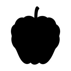 sugar apple vector silhouette icon, black and white illustration of fruits.