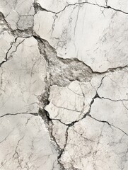 Obraz premium Cracked Light Gray Concrete Texture Close Up
