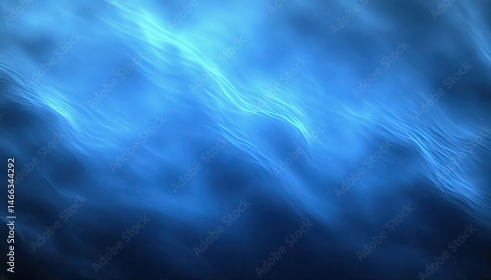 Poster abstract blue ocean waves flowing light pattern dynamic serenity background