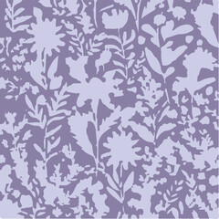 Flowers feminine watercolor seamless pattern with wildflowers.hand drawn, not AI