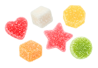 Gummy Candies isolated on transparent background