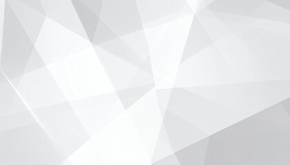 Abstract White 3D Interior with Polygonal Wall Pattern for Modern Geometric Architectural Backgrounds