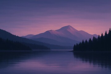 Ai enhanced mountain scenes with majestic lake peaks for outdoorthemed projects, travel blogs, nature magazines, inspirational websites, or landscape wall art.