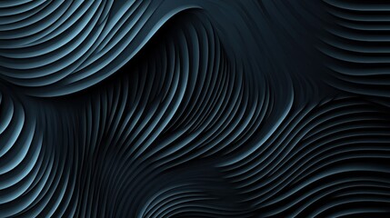 Obraz premium Abstract dark wavy lines pattern