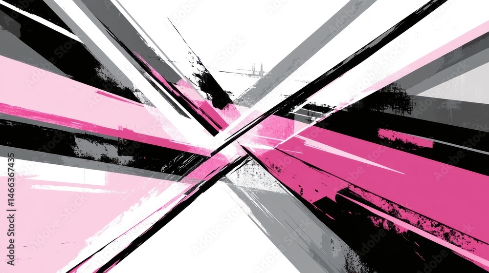 Poster abstract graphic design with intersecting lines