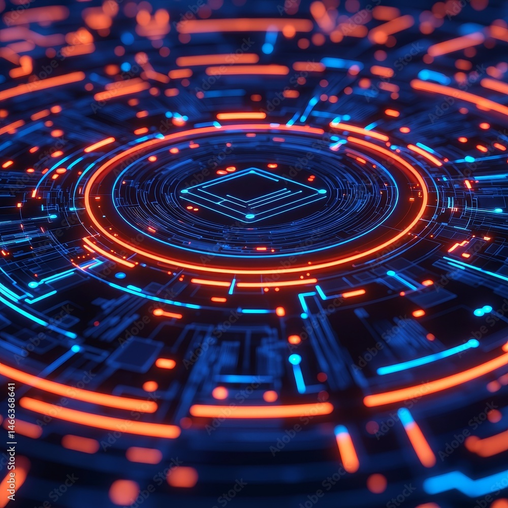 Aufkleber customer experience and engagement optimization concept. abstract digital pattern with vibrant lines