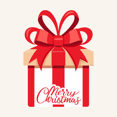 gift box with red ribbon