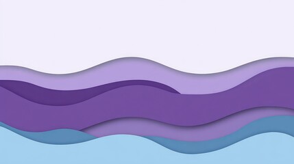 Fototapeta premium Abstract layered wavy shapes (4)