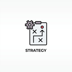 Strategy Vector, Icon Or Logo Sign Isolated Symbol Illustration