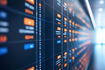 Financial planning and budgeting optimization concept. Digital interface displaying data metrics and analytics trends.
