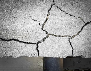 Obraz premium cracked concrete wall