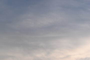 beautiful blue sky and white cloud background in springtime