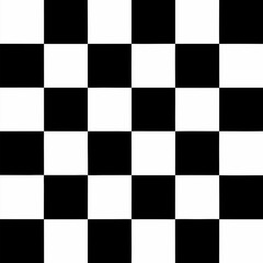 Black and white checkered seamless pattern  vector.
