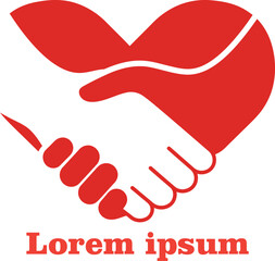 Obraz premium hand holding heart