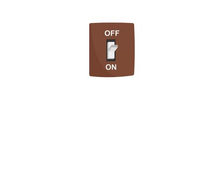 Turn on switch, paradigm shift or change to be better status, start or begin business, setting or preference concept, smart businessman push setting button switch to on position.

