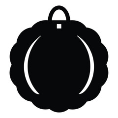 brooches vector silhouette icon, black and white illustration of footwear.