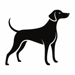 Elegant Dog Silhouette Illustration