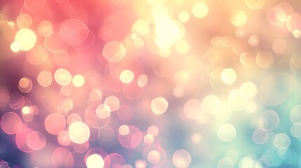 Fototapeta premium Abstract Bokeh: A dreamy abstract background with bokeh lights in soft, out-of-focus patterns. 