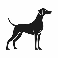 Elegant Dog Silhouette Illustration
