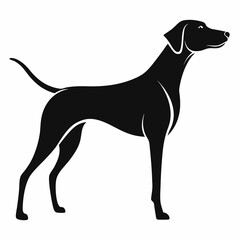 Elegant Dog Silhouette Illustration