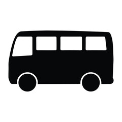 bus , black and white illustration of vehicles.