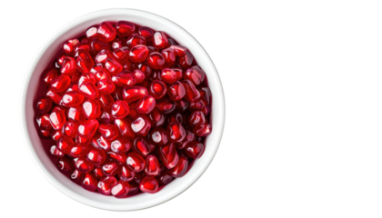 Ripe pomegranates, a closeup of vibrant red fruits bursting with juicy seeds juicy