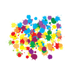 Set of colorful abstract watercolor splash brush strokes vector background. Colors watercolor paint stains vector texture background.