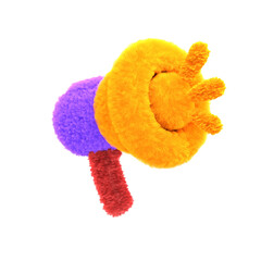 Colorful Plush Lamb Toy
