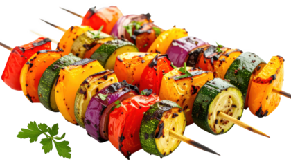 Delicious grilled vegetable skewers, a colorful and healthy summer recipe fresh