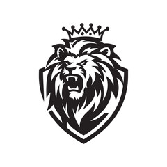 Lion Mascot Logo – Powerful Roaring Beast Head for Sports, Gaming, and Brand Identity Design