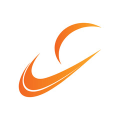 Swoosh Style Abstract Logo for Branding