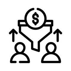revenue line icon