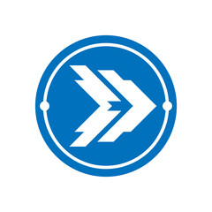 Obraz premium Futuristic Arrow Icon