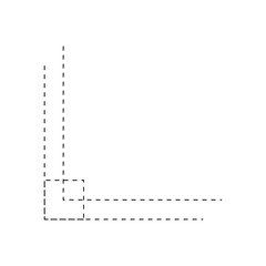 Dash Line Corner