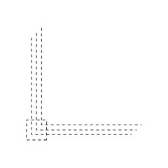 Dash Line Corner