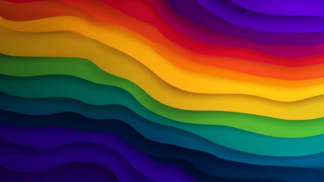 Vibrant rainbow gradient banner vector template celebrating lgbtq pride and diversity

