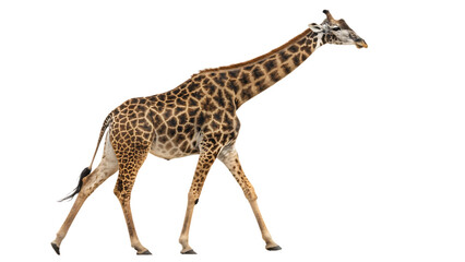 Naklejka premium giraffe on white background