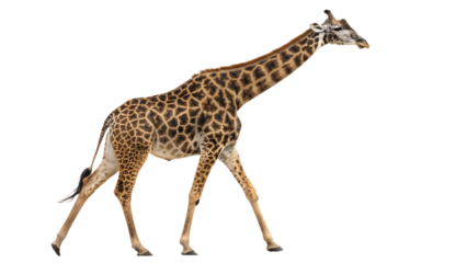 giraffe on white background