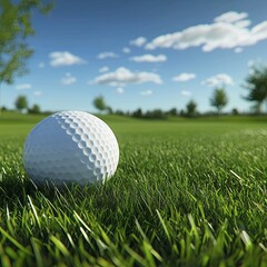 Obraz premium Golf course grass