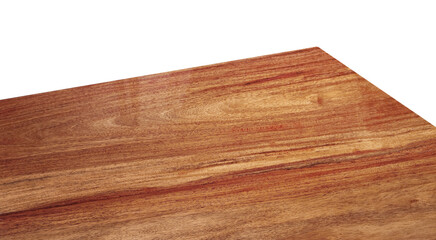 Wooden corner view or wooden table,  PNG transparent.