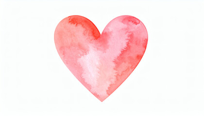 Obraz premium Watercolor Heart Design Symbolizing Love, Relationship, and Artistic Expression in a Beautiful Painting