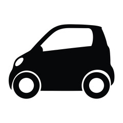 electric car , black and white illustration of vehicles.