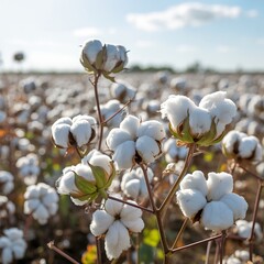 Cotton plant farm
