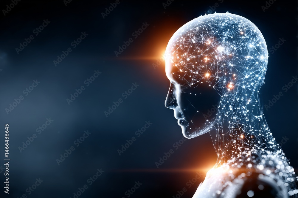 Poster Artificial Intelligence: Conceptual Design of a Humanoid Form with Neural Network Connections