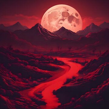 Red moon