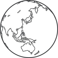 地球（アジア・オセアニア・太平洋） © tam