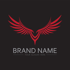 Abstract Wing Logo Icon for Company Identity